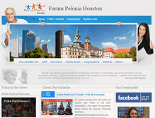 Tablet Screenshot of forum-polonia-houston.com
